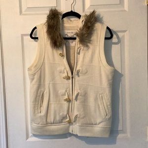 Faux Sherpa lined vest